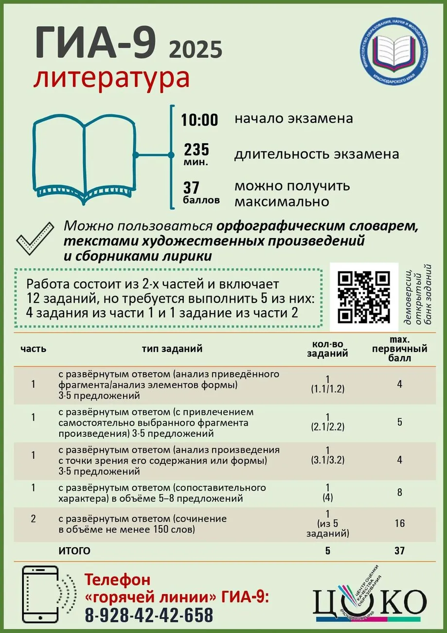 ГИА 9 литература